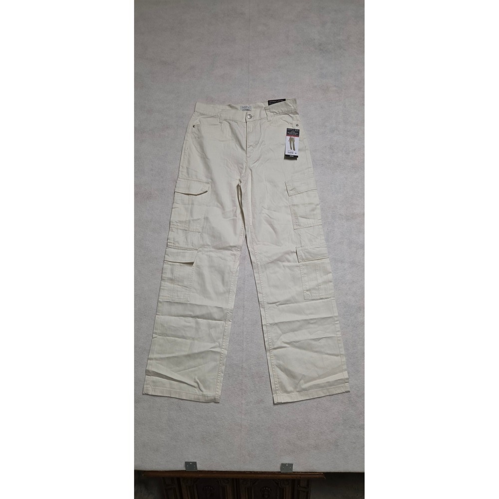 Sofia Jeans Sofia Vergara Cargo Relaxed Straight White Jeans Size 8